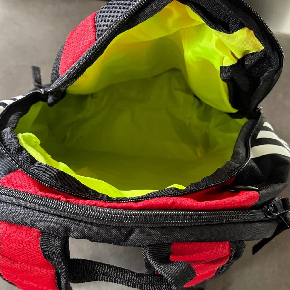 Unisex Adidas Stadium 3 Backpack Team Power Red Soccer Ball CleatCompartment NWT